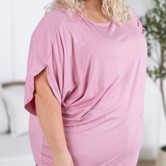 NWT Michelle Mae Darcy Dolman Top Rose Size 2 XL - Picture 3 of 3